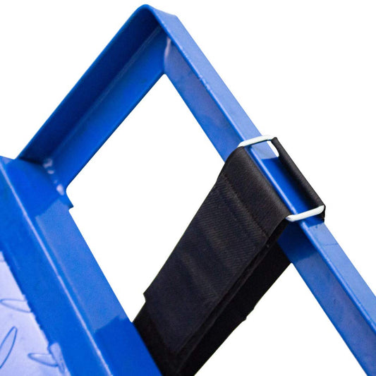 BITUXX® 2er Set hydraulische Auffahrrampen für PKW – höhenverstellbar, Wartungsrampe, Hebebühne, blau