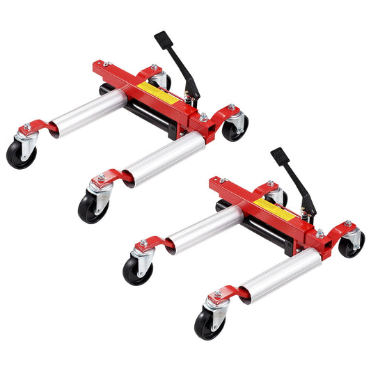 VEVOR Radwagen 2 Stk., 680 kg Belastung pro Wagen, 360° drehbare Räder, Schwerlast-Hydraulikwagenheber für Autos, SUVs, Pick-ups